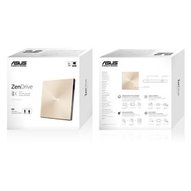 ASUS ZenDrive U9M SDRW-08U9M-U - DVD±RW (±R DL) drive - USB 2.0 - external