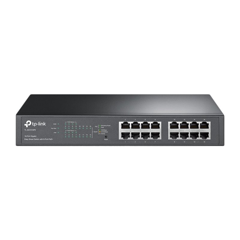 TP-LINK Easy Smart TL-SG1016PE - switch - 16 ports - smart - rack-mountable