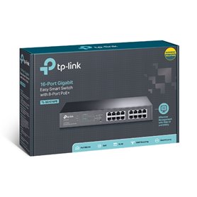 TP-LINK Easy Smart TL-SG1016PE - switch - 16 ports - smart - rack-mountable