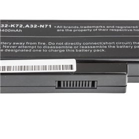 Laptop Battery A32-K72 for Asus N71 K72 K72J K72F K73SV N71 N73 N73S N73SV X73S