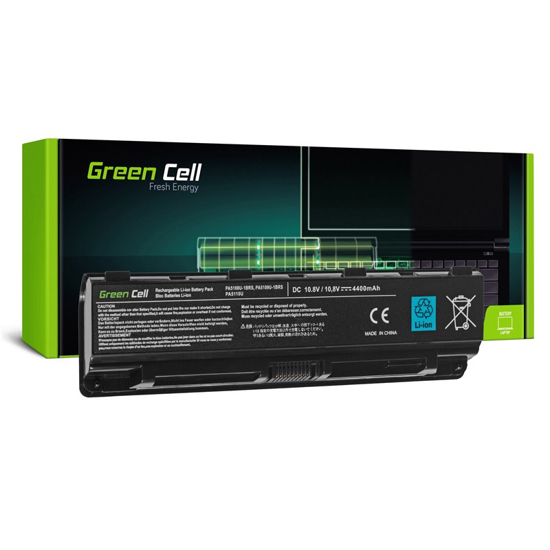Bateria Green Cell PA5109U-1BRS do Toshiba Satellite C50 C50D C55 C55D C70 C75 L70 S70 S75 Bateria Green Cell PA5109U-1BRS do Toshiba Satellite C50 C50D C55 C55D C70 C75 L70 S70 S75