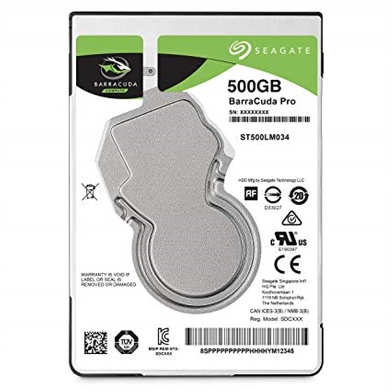 Seagate Barracuda Pro ST500LM034 - hard drive - 500 GB - SATA 6Gb/s