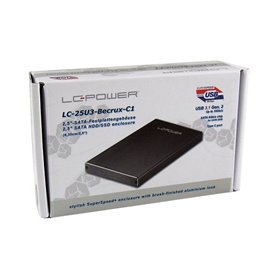 LC Power LC-25U3-Becrux-C1 - storage enclosure - SATA 6Gb/s - USB 3.1 (Gen 2)