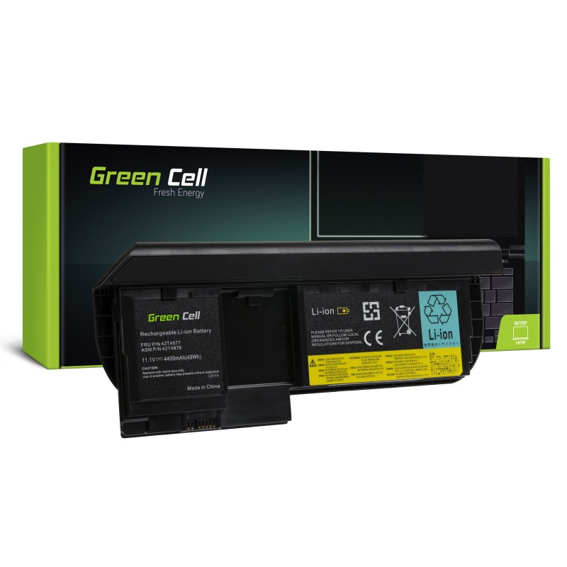 Green Cell Battery for Lenovo ThinkPad Tablet X220 X220i X220t X230 X230i X230t / 11,1V 4400mAh Green Cell Battery for Lenovo ThinkPad Tablet X220 X220i X220t X230 X230i X230t / 11,1V 4400mAh