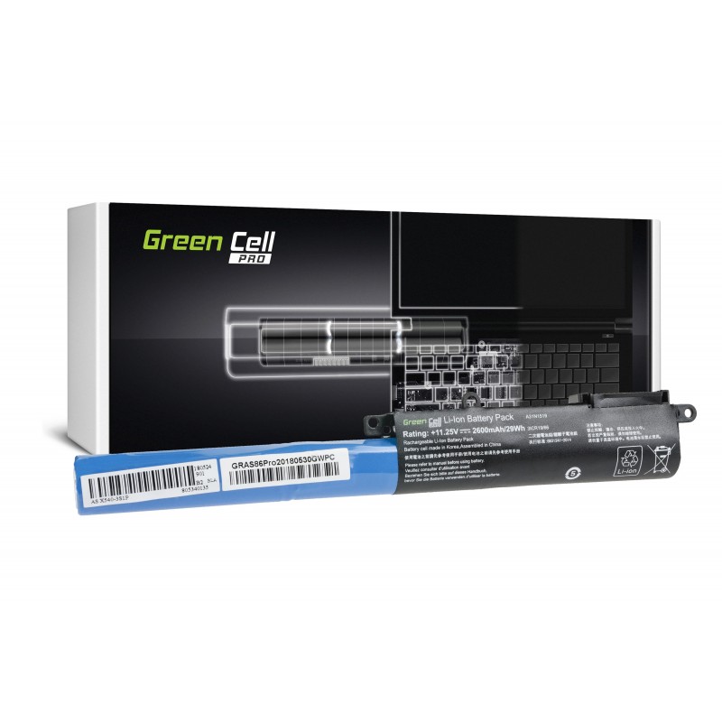 Green Cell PRO Battery for Asus A31N1519 F540 F540L F540S R540 / 11,25V 2600mAh Green Cell PRO Battery for Asus A31N1519 F540 F540L F540S R540 / 11,25V 2600mAh