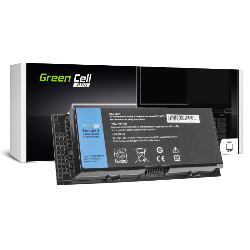 Green Cell PRO Battery for Dell Precision M4600 M4700 M4800 M6600 M6700 / 11,1V 7800mAh Green Cell PRO Battery for Dell Precision M4600 M4700 M4800 M6600 M6700 / 11,1V 7800mAh