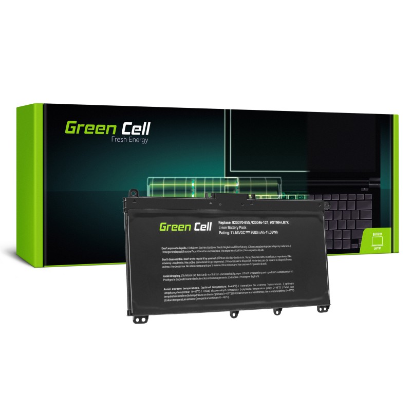 Green Cell Battery for HP Pavilion 14 15 15T 15Z 17 17Z / 11,55V 3600mAh Green Cell Battery for HP Pavilion 14 15 15T 15Z 17 17Z / 11,55V 3600mAh