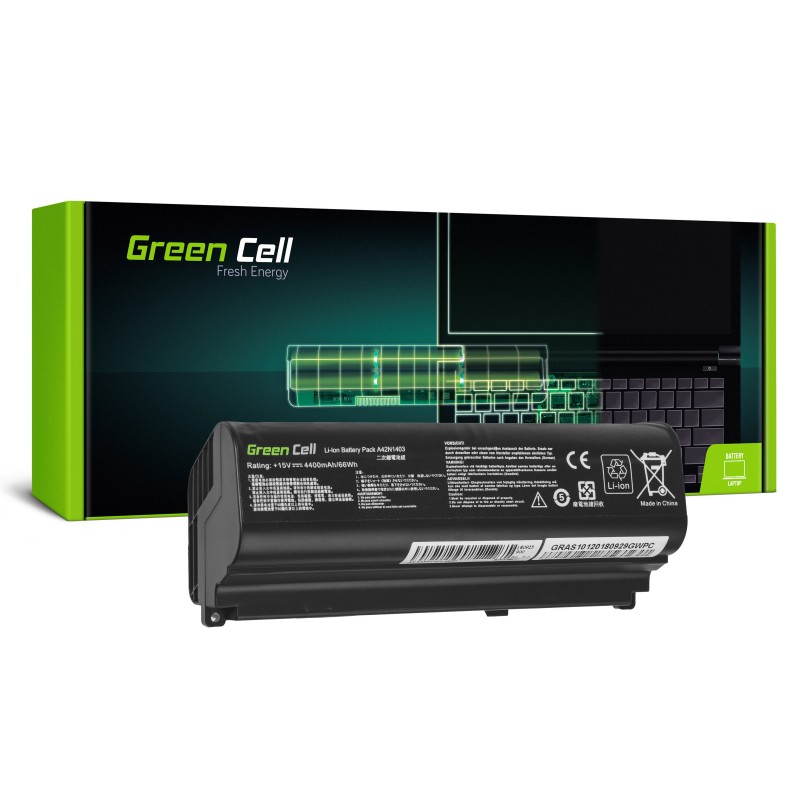 Green Cell Battery for Asus ROG G751 G751J / 15V 4400mAh Green Cell Battery for Asus ROG G751 G751J / 15V 4400mAh