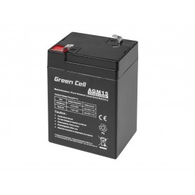 Green Cell AGM Battery 6V 4Ah