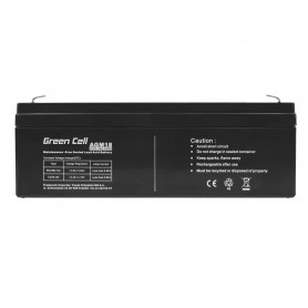 Green Cell AGM Battery 12V 2.3Ah