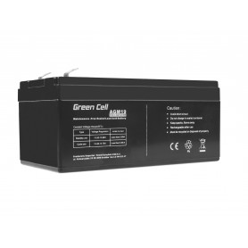 Green Cell AGM Battery 12V 3.3Ah