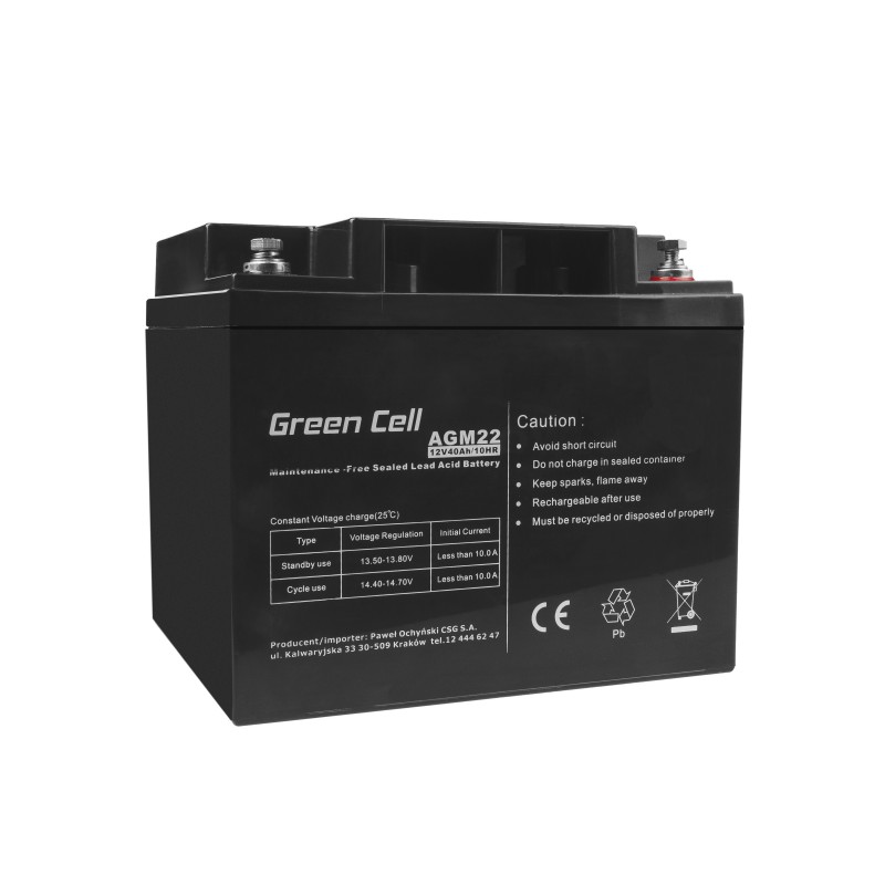 Green Cell AGM Battery 12V 40Ah