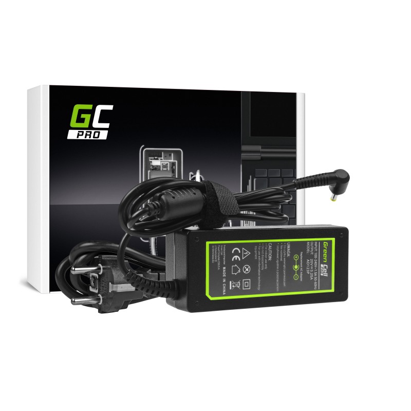 Green Cell PRO Charger | AC Adapter for Lenovo 65W / 20V 3.25A / 4.0mm-1.7mm