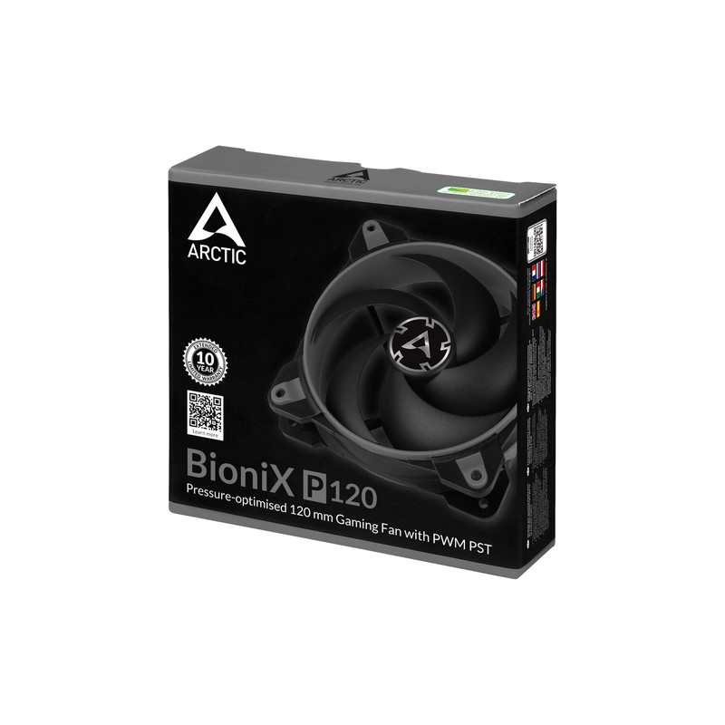 Arctic BioniX P120 PWM PST Fan 12cm  Grey