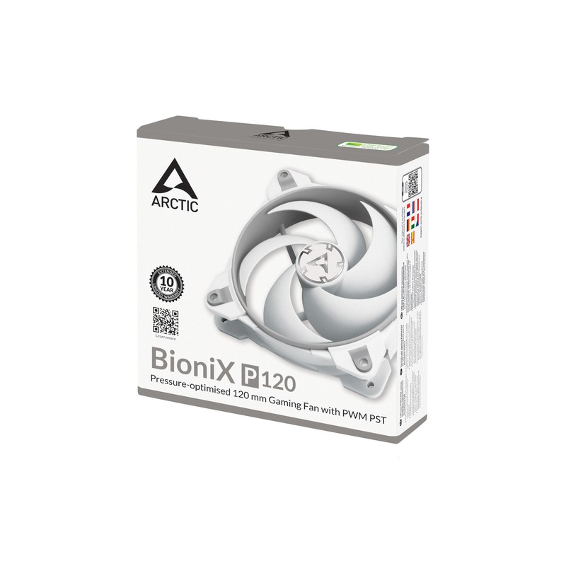 Arctic BioniX P120 Fan 12cm Grey/White Arctic BioniX P120 Fan 12cm Grey/White