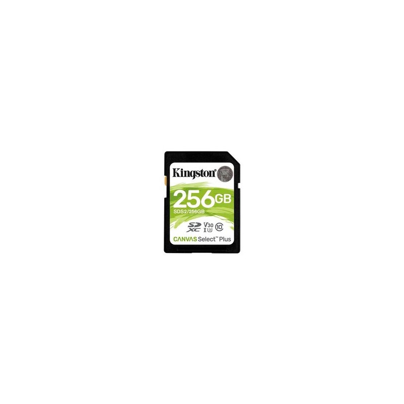 Kingston Canvas Select Plus - flash memory card - 256 GB - SDXC UHS-I Kingston Canvas Select Plus - flash memory card - 256 GB - SDXC UHS-I