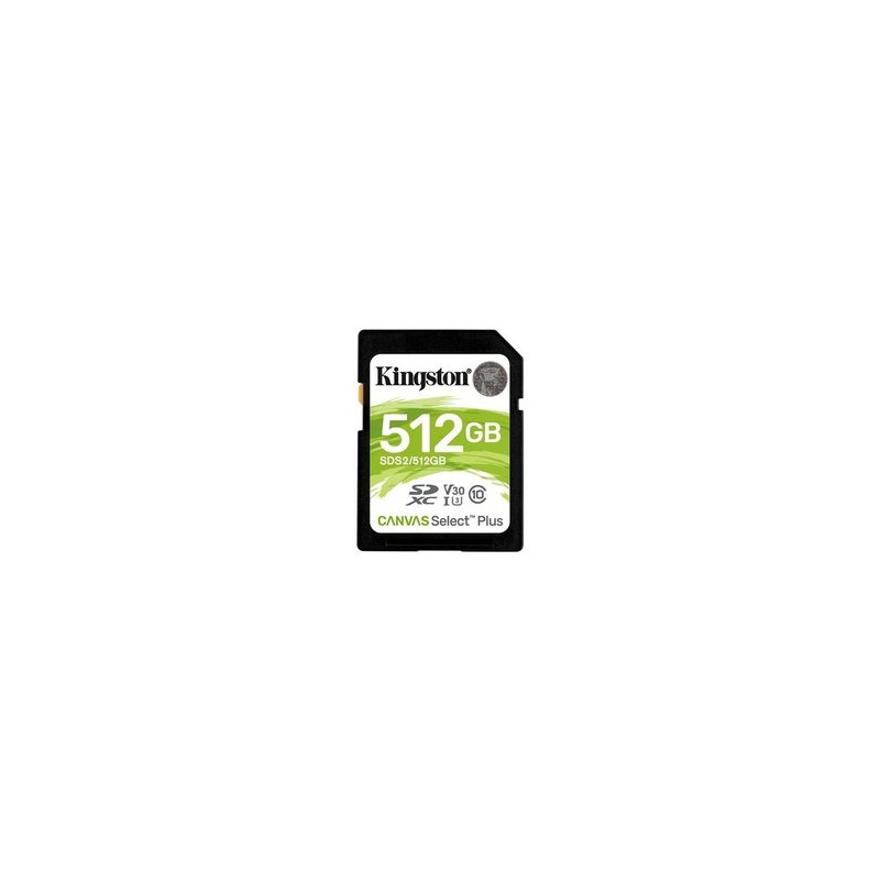 Kingston Canvas Select Plus - flash memory card - 512 GB - SDXC UHS-I