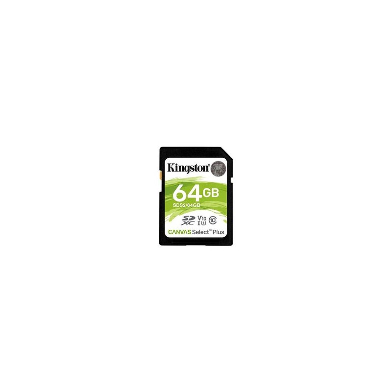 Kingston Canvas Select Plus - flash memory card - 64 GB - SDXC UHS-I