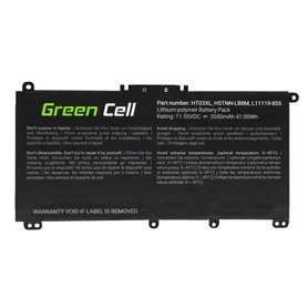 Bateria Green Cell HT03XL do HP 240 G7 245 G7 250 G7 255 G7, HP 14 15 17, HP Pavilion 14 15