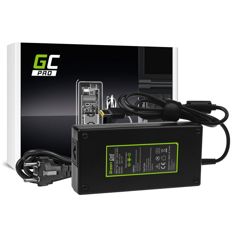 Green Cell PRO Charger AC Adapter for Lenovo Legion Y530 Y720 ThinkPad W540 W541 P50 P51 P52 P70 P71 20V 8.5A 170W Green Cell PRO Charger AC Adapter for Lenovo Legion Y530 Y720 ThinkPad W540 W541 P50 P51 P52 P70 P71 20V 8.5A 170W
