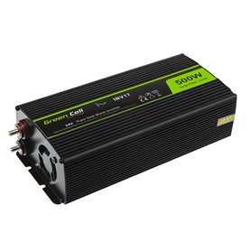 Green Cell ® Voltage Car Inverter 24V to 230V, 500W Full Sine Wave