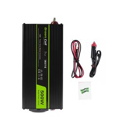 Green Cell ® Voltage Car Inverter 12V to 230V, 500W Full Sine Wave