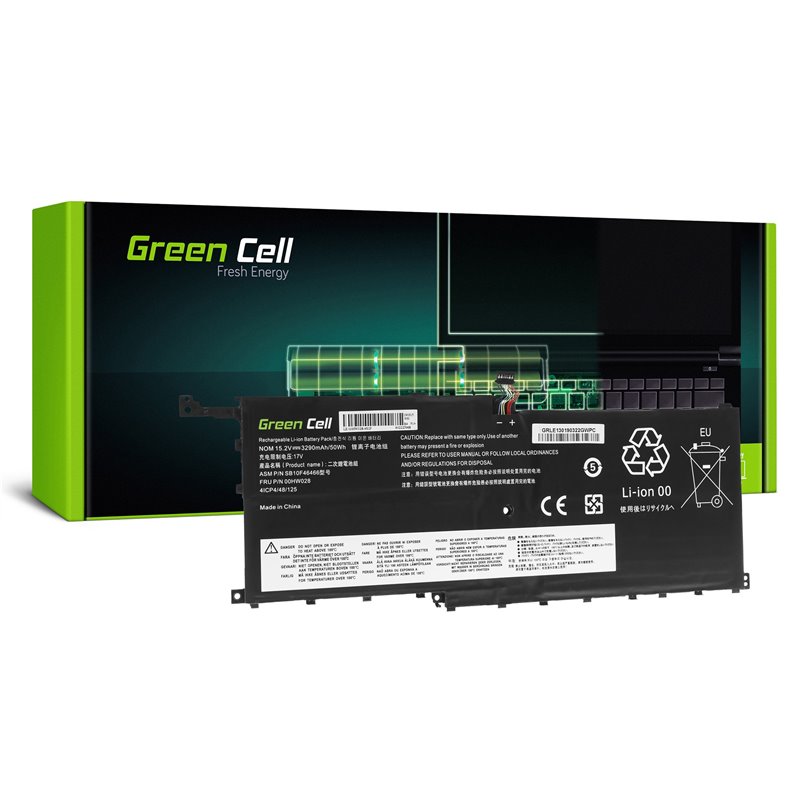 Green Cell Battery 00HW028 for Lenovo ThinkPad X1 Carbon 4th Gen i Lenovo ThinkPad X1 Yoga (1st Gen, 2nd Gen)