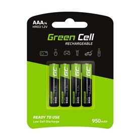 Green Cell 4x Akumulator AAA HR03 950mAh