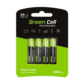 Green Cell 4x Akumulator AA HR6 2600mAh