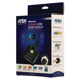 Aten CS22U Black Keyboard/Video/Mouse (KVM) switch