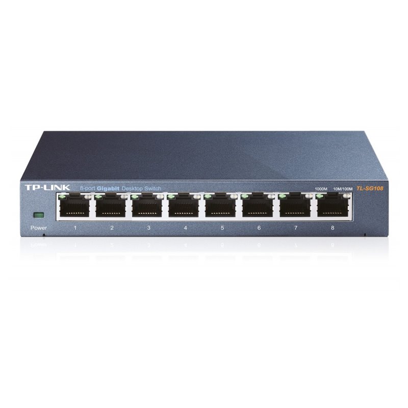 TP link TL-SG108 V3.0 - non-managed Gigabit Ethernet (10/100/1000) - network switch TP link TL-SG108 V3.0 - non-managed Gigabit Ethernet (10/100/1000) - network switch