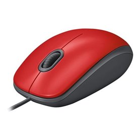 Logitech M110 Silent - mouse - USB - red