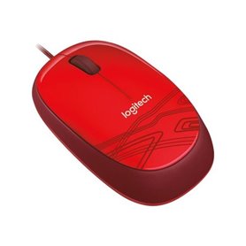 Logitech M105 - mouse - USB - red