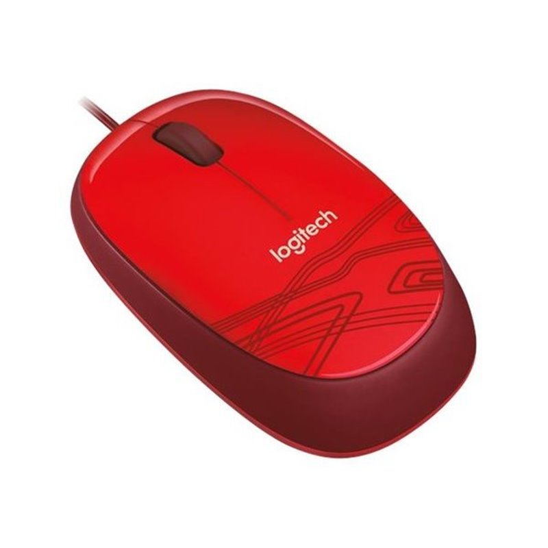 Logitech M105 - mouse - USB - red