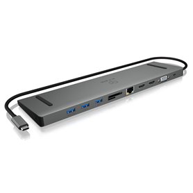 RaidSonic ICY BOX IB-DK2106-C - docking station - VGA, 2 x HDMI