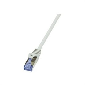 LogiLink PrimeLine - patch cable - 1 m - grey CAT6A 