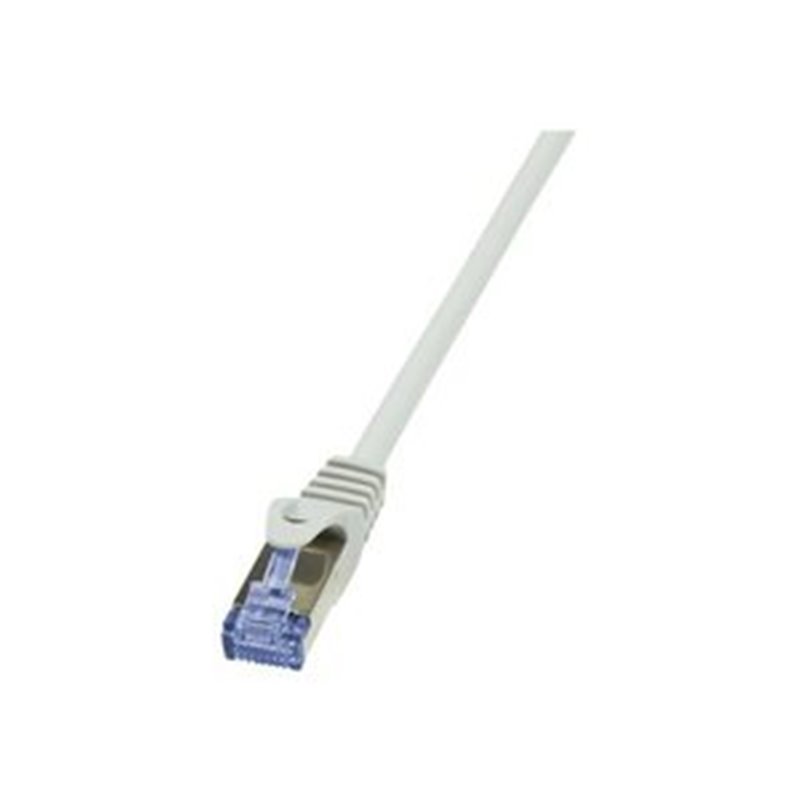 LogiLink PrimeLine - patch cable - 1 m - grey CAT6A 