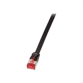 LogiLink SlimLine - patch cable - 2 m - black CAT6A 