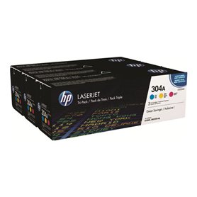 HP 304A 3-pack Yellow/Cyan/Magenta toner