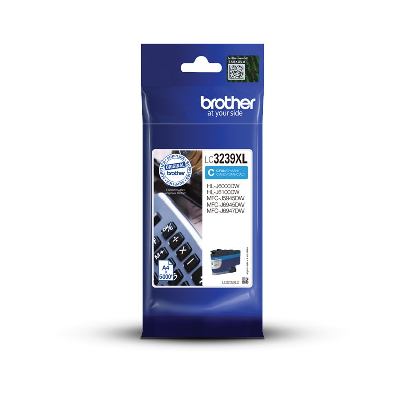 Brother LC3239XLC - cyan - original - ink cartridge