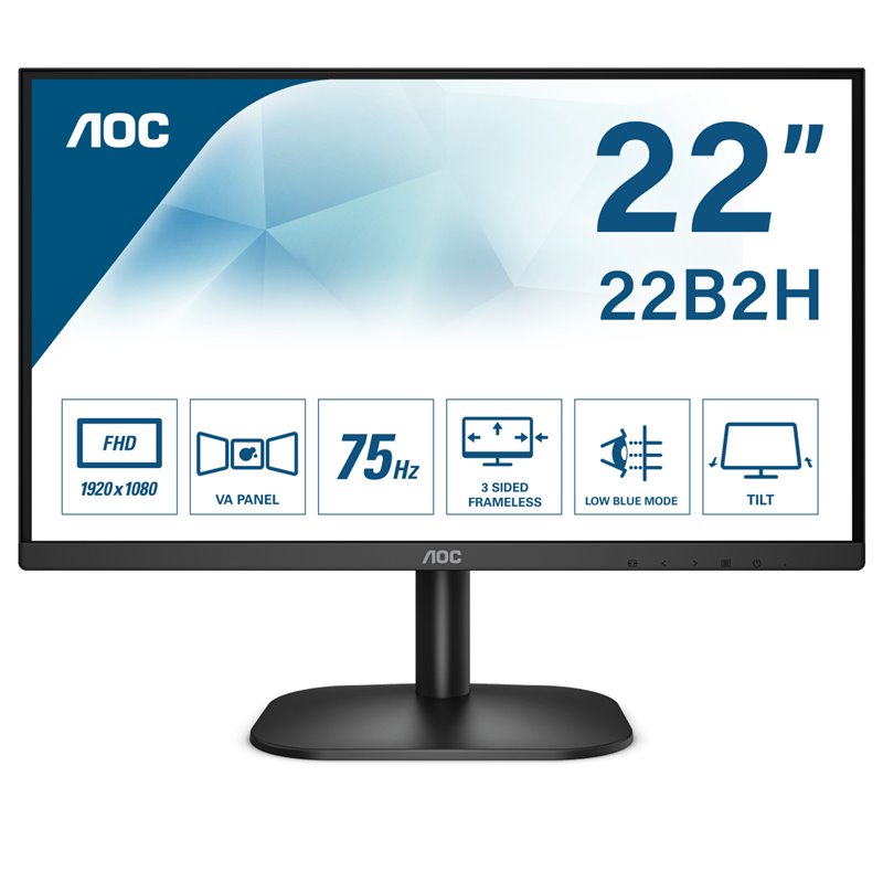 AOC 22B2H - LED monitor - Full HD (1080p) - 21.5"