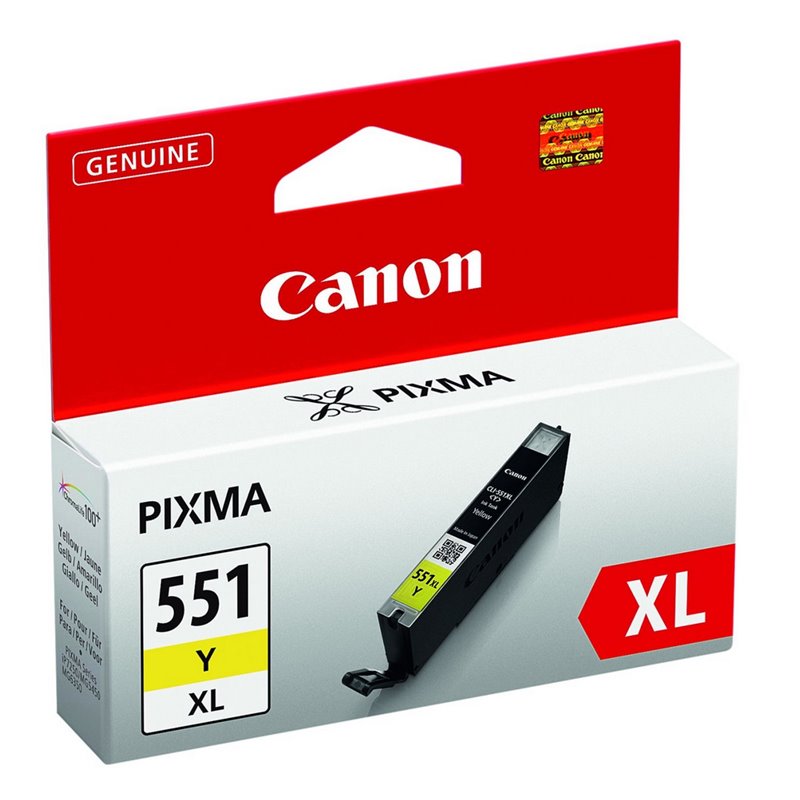 Canon CLI-551Y XL - High Yield - yellow - original - ink tank