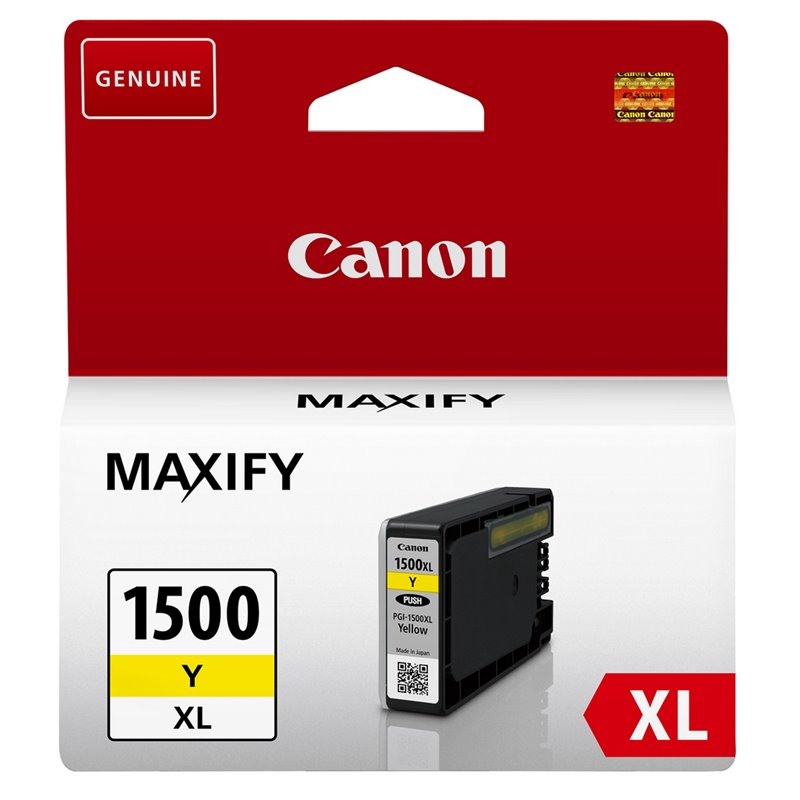 Canon PGI-1500XL Y - High Yield - yellow - original - ink tank