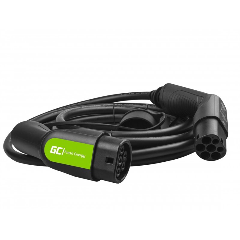 Cable Green Cell GC Type 2 11kW 23 ft for charging EV / PHEV