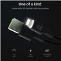 Cable Green Cell Ray USB-A - Lightning White LED 200cm with support for Apple 2.4A fast charging