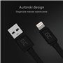 GCmatte Lightning Flat cable 25 cm with fast charging Apple 2.4A