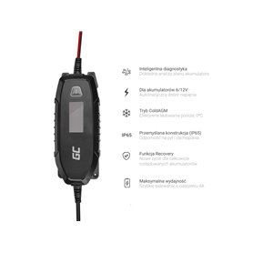 Green Cell Charger for accumulators 6V / 12V (4A) z funkcją inteligentnej diagnostyki