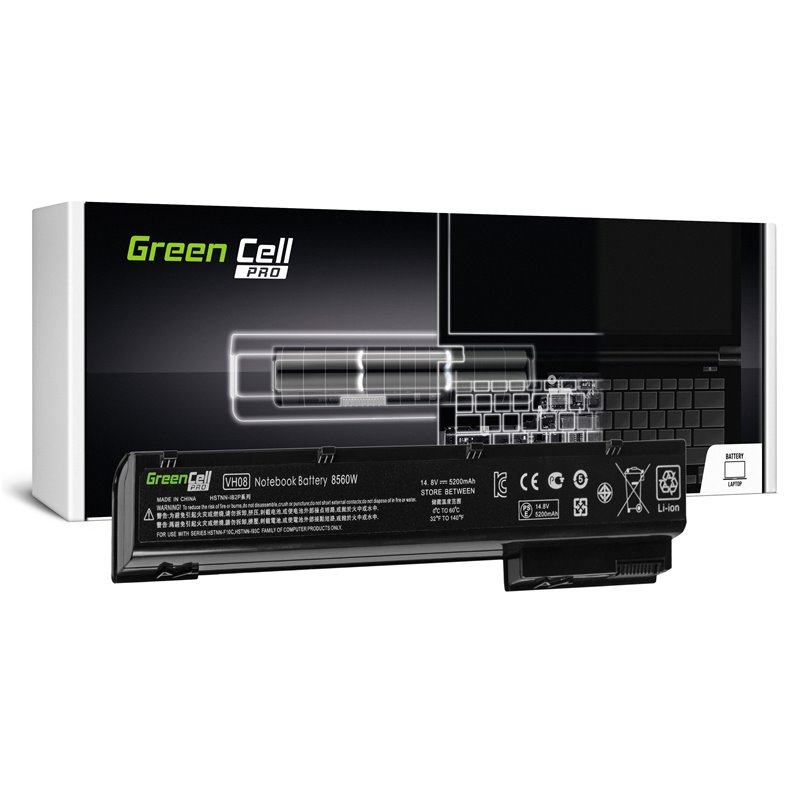 Green Cell PRO Battery for HP EliteBook 8560w 8570w 8760w 8770w / 14,4V 5200mAh