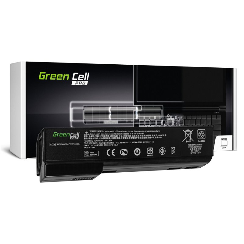 Green Cell PRO Battery for HP EliteBook 8460p ProBook 6360b 6460b / 11,1V 5200mAh