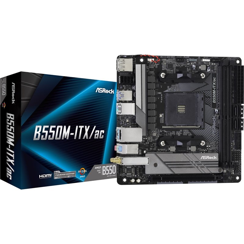 ASRock B550M-ITX/ac - Motherboard - Mini-ITX